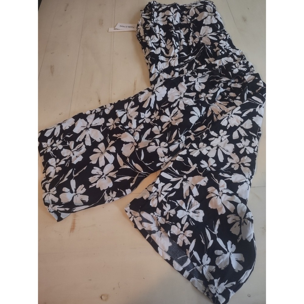 3X Flowy Wide Leg Elastic Waist Tie Pull‎ On Pants Brand Purple & More